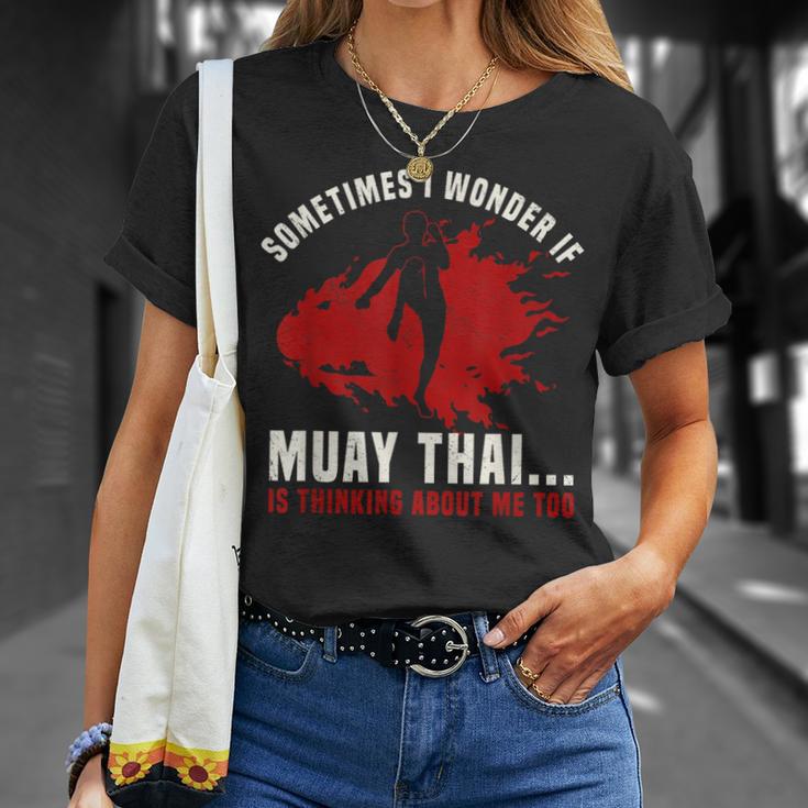 Muay Thai Boxing Teacher Kickboxing Martial Arts Instructor T-Shirt Gifts for Her