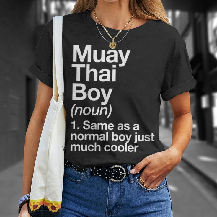 Muay Thai Boy Definition Martial Arts Sports T-Shirt Gifts for Her