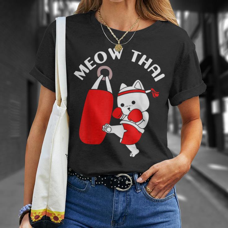 Muay Thai Cat Meow Thai T-Shirt Gifts for Her Muay Thai Cat Meow Thai T-Shirt Gifts for Her