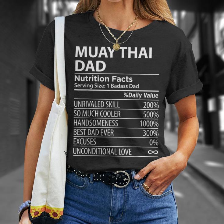 Muay Thai Dad Nutrition Facts Muay Thai Dad T-Shirt Gifts for Her