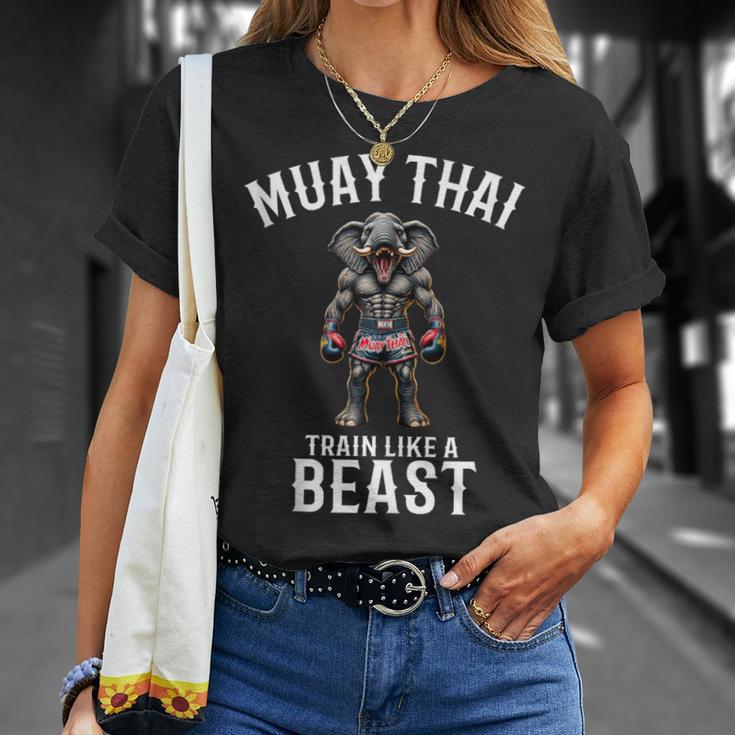 Muay Thai Elephant Kickboxing And Elephant Thai T-Shirt Gifts for Her Muay Thai Elephant Kickboxing And Elephant Thai T-Shirt Gifts for Her