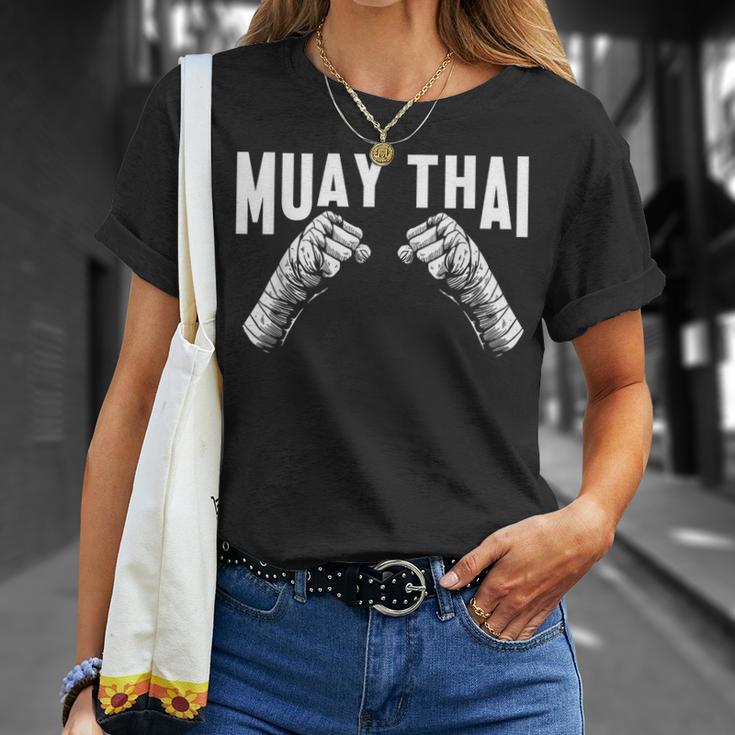 Muay Thai Fighter Fists MMA Club Martial Arts Fighting Coach T-Shirt Gifts for Her Muay Thai Fighter Fists MMA Club Martial Arts Fighting Coach T-Shirt Gifts for Her