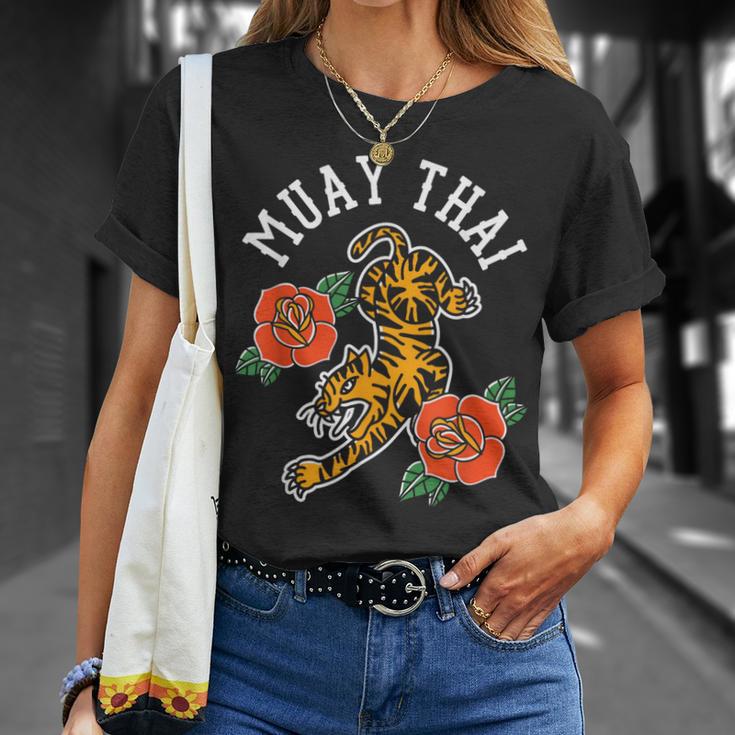 Muay Thai Fighter Hobby Martial Arts Boxing T-Shirt Gifts for Her