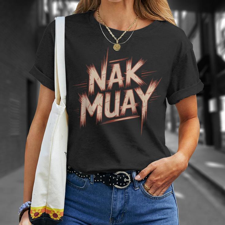 Muay Thai Fighter Nak Identity Training Practitioner Proud T-Shirt Gifts for Her