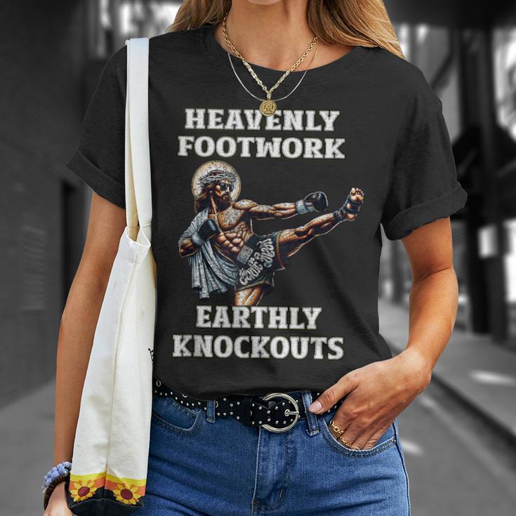 Muay Thai Lord Jesus Kickboxing Christian T-Shirt Gifts for Her
