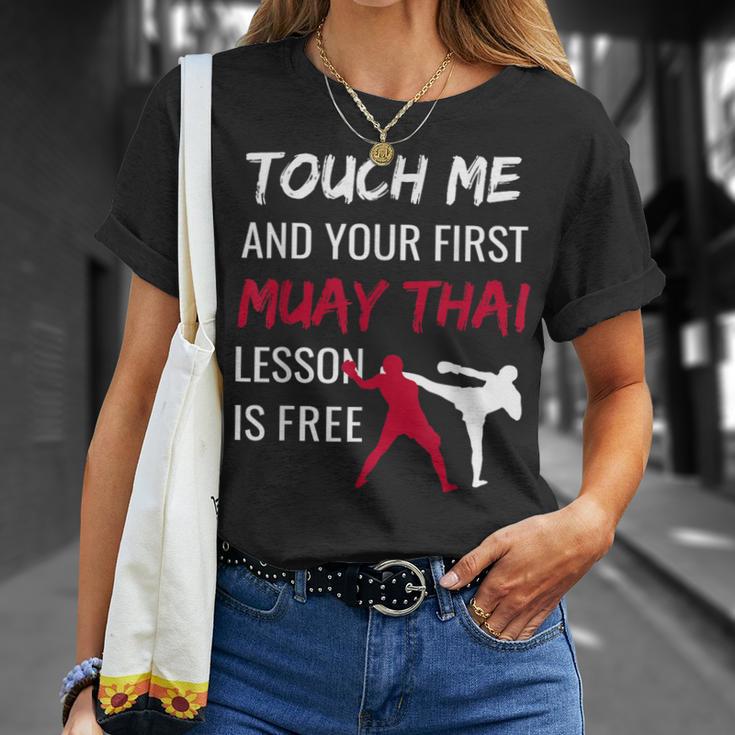 Muay Thai Martial Arts Combat Sports Self Defense T-Shirt Gifts for Her