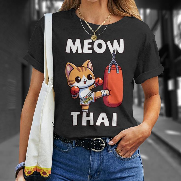 Muay Thai Meow Thai Thai Boxing For Boys Muay Thai Cat T-Shirt Gifts for Her Muay Thai Meow Thai Thai Boxing For Boys Muay Thai Cat T-Shirt Gifts for Her