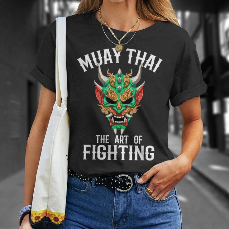 Muay Thai Oni Mask Thai Boxing And Kickboxing T-Shirt Gifts for Her Muay Thai Oni Mask Thai Boxing And Kickboxing T-Shirt Gifts for Her
