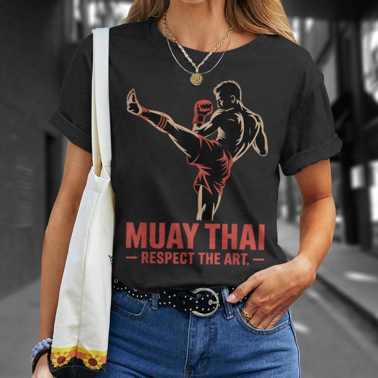 Muay Thai Respect The Art Martial Arts Kickboxing MMA T-Shirt Gifts for Her Muay Thai Respect The Art Martial Arts Kickboxing MMA T-Shirt Gifts for Her