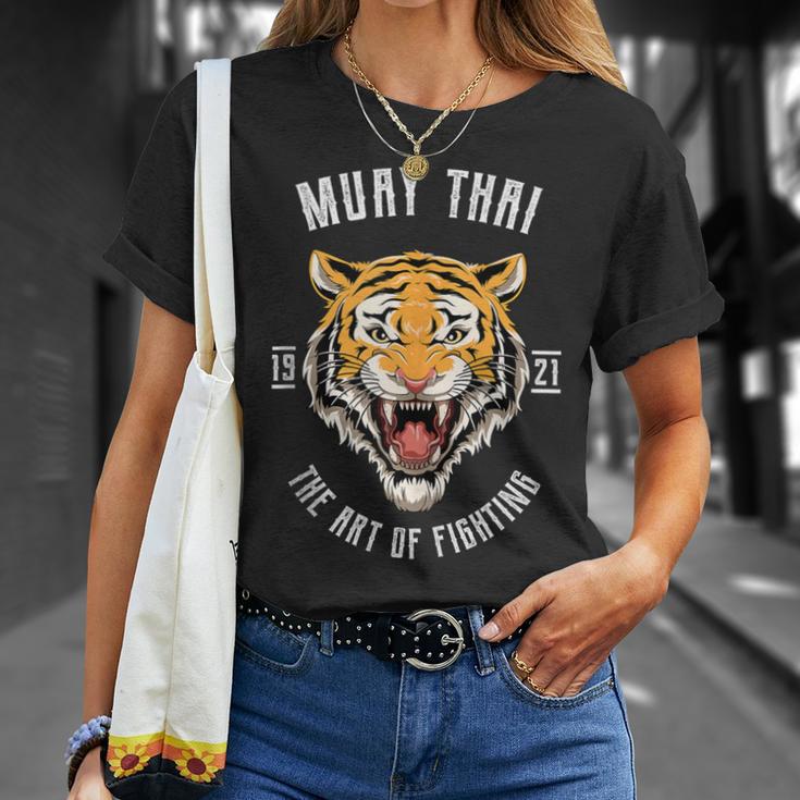 Muay Thai Tiger Thai Boxing T-Shirt Gifts for Her