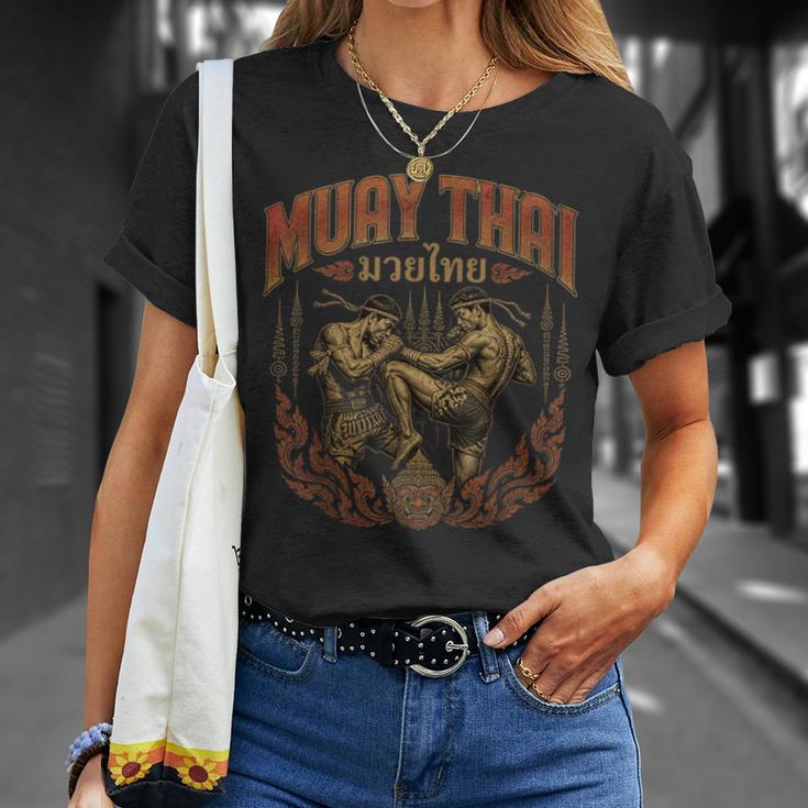 Muay Thai Vintage Thai Boxing Warrior Art Of 8 Limbs T-Shirt Gifts for Her Muay Thai Vintage Thai Boxing Warrior Art Of 8 Limbs T-Shirt Gifts for Her