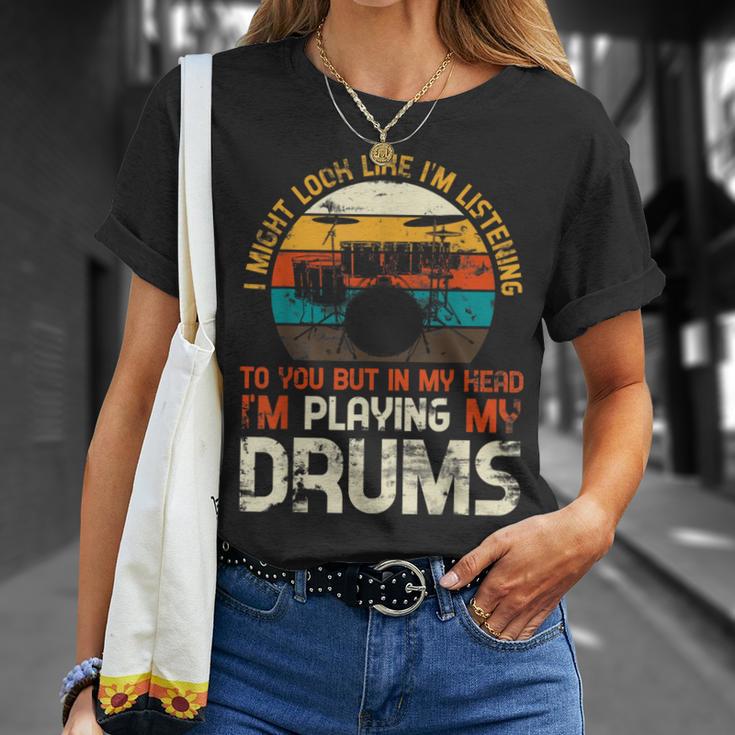 Musician Drummer Music Lover Drum Kit T-Shirt Gifts for Her Musician Drummer Music Lover Drum Kit T-Shirt Gifts for Her