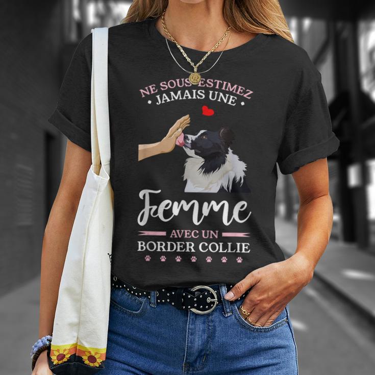 Neous-Estimez Jamais Une Avec Un Border Collie T-Shirt Cadeaux pour elle