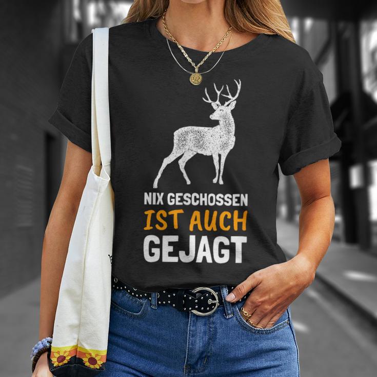 Nix Geschossen Ist Auch Gejagt Lustiges Für Jöger T-Shirt Geschenke für Sie