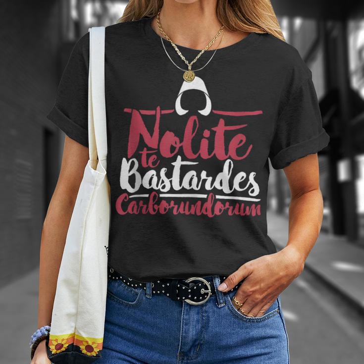 Nolite Te Bastardes Carborundorum Feminist Para In Mangas Camiseta unisex Regalos para ella