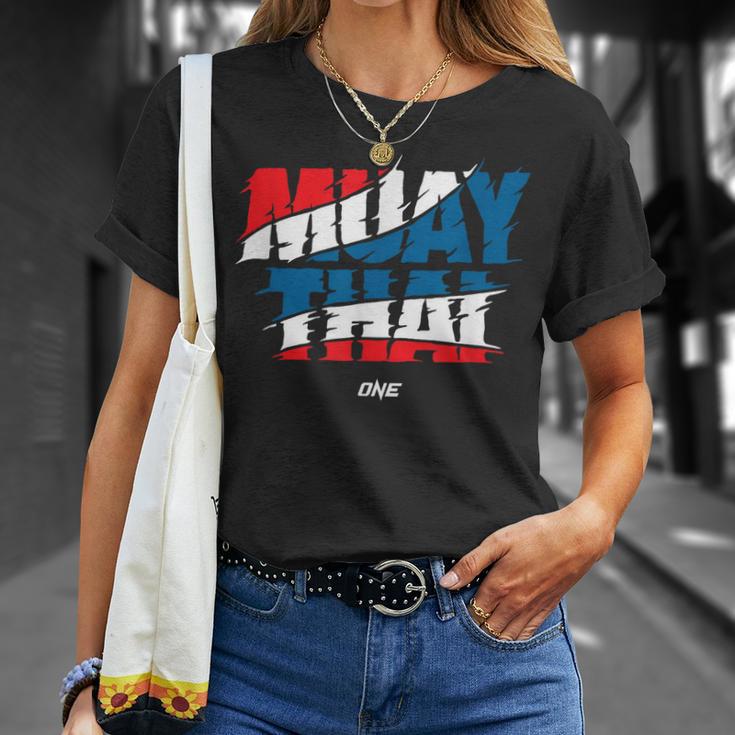 Official ONE Muay Thai Flag T-Shirt Gifts for Her