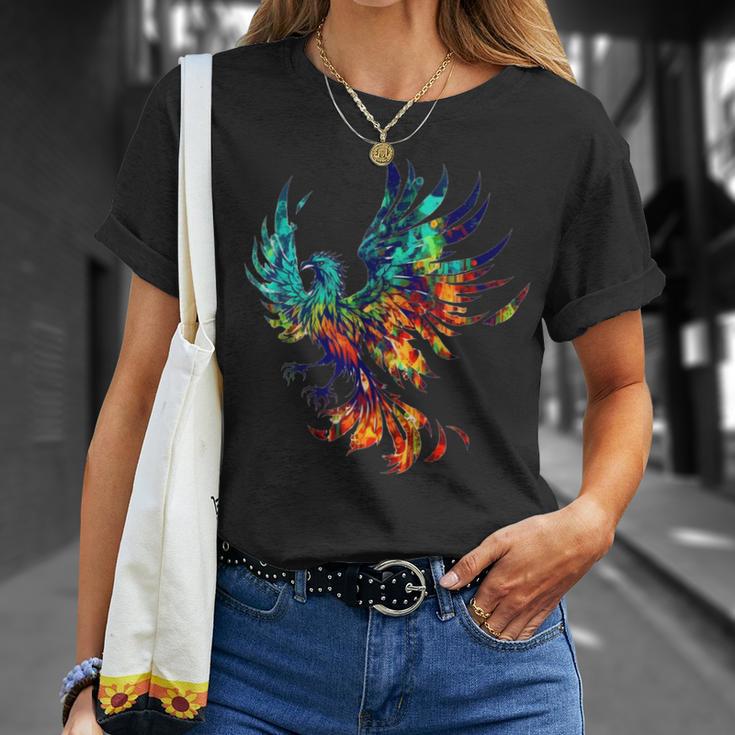 Pájaro Mítico Fénix Renacido Fénix Firebird Camiseta unisex Regalos para ella