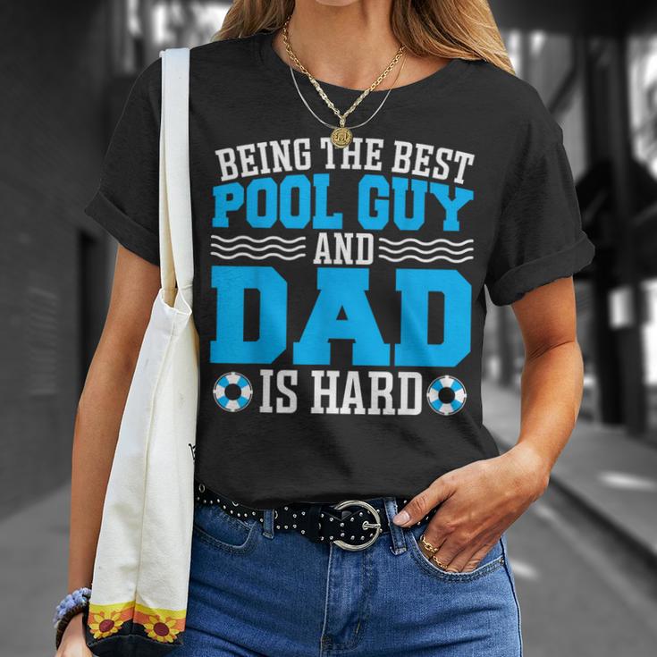 Pool Guy And Pool Dad Men Swimming Pool Owner T-Shirt Gifts for Her