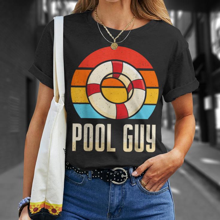 Pool Guy Swimming Attendant Attendants Rescuer T-Shirt Gifts for Her