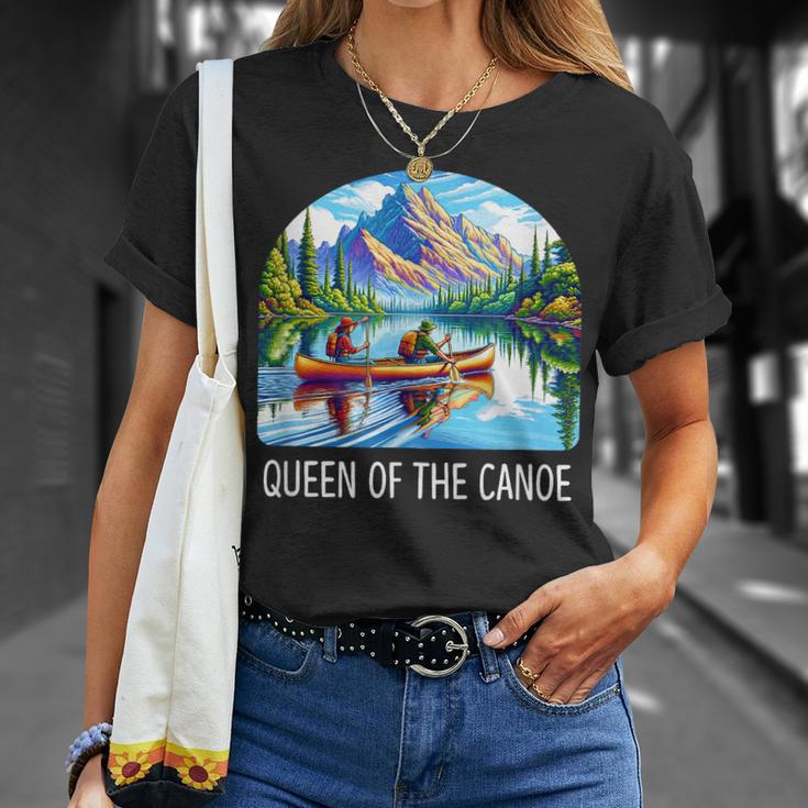 Queen Of The Canoe Canoeing T-Shirt Gifts for Her
