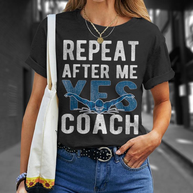 Repeat Yes Swim Coaching Swimming Coaches T-Shirt Gifts for Her Repeat Yes Swim Coaching Swimming Coaches T-Shirt Gifts for Her