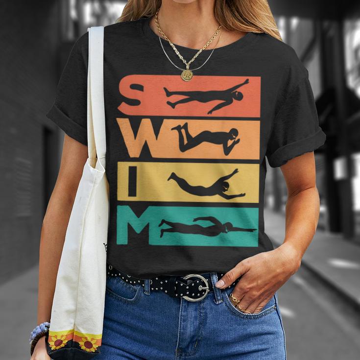 Retro Vintage Swimming For Swimmers T-Shirt Gifts for Her Retro Vintage Swimming For Swimmers T-Shirt Gifts for Her