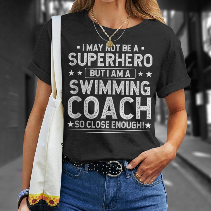 Superhero Swimming Coach Swimming Coach Humor T-Shirt Gifts for Her Superhero Swimming Coach Swimming Coach Humor T-Shirt Gifts for Her
