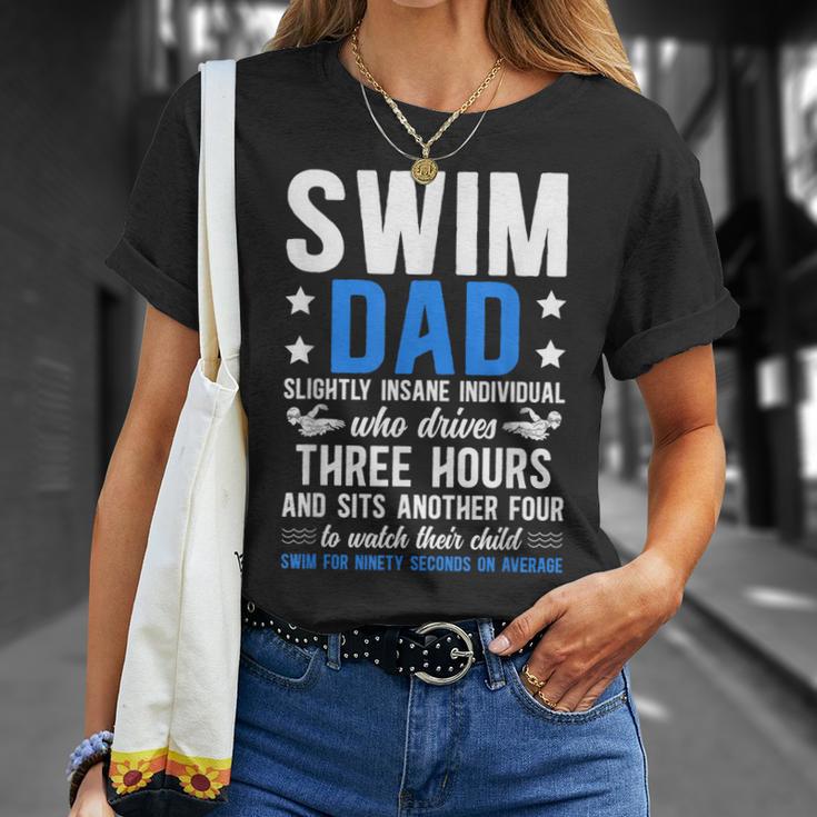 Swim Dad Definition Dad Of A Swimmer Father Swimming Dad T-Shirt Gifts for Her