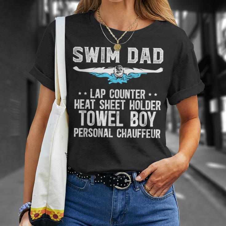 Swim Dad Definition Swimming Dad Of A Swimmer Dad T-Shirt Gifts for Her