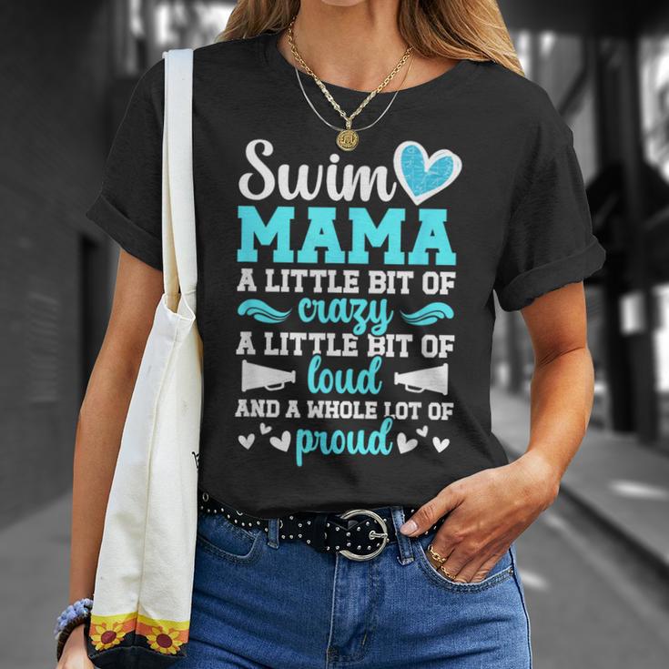 Swim Mama Proud Swimming Mom Of A Swimmer Mother Swim Mom T-Shirt Gifts for Her