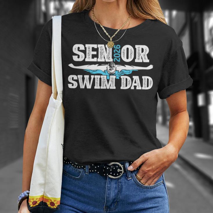 Swim Senior Dad 2026 Proud Swimming Senior Father 2026 T-Shirt Gifts for Her