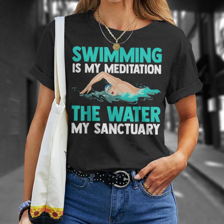 Swim Swimmers Swimming T-Shirt Gifts for Her