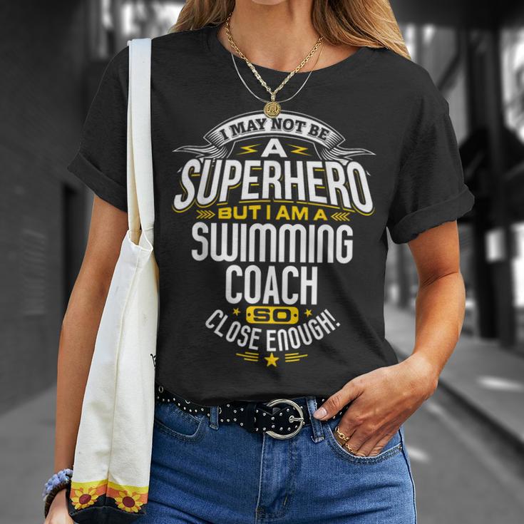 Swimming Coach TShirt Idea Superhero Swimming Shirt T-Shirt Gifts for Her Swimming Coach TShirt Idea Superhero Swimming Shirt T-Shirt Gifts for Her