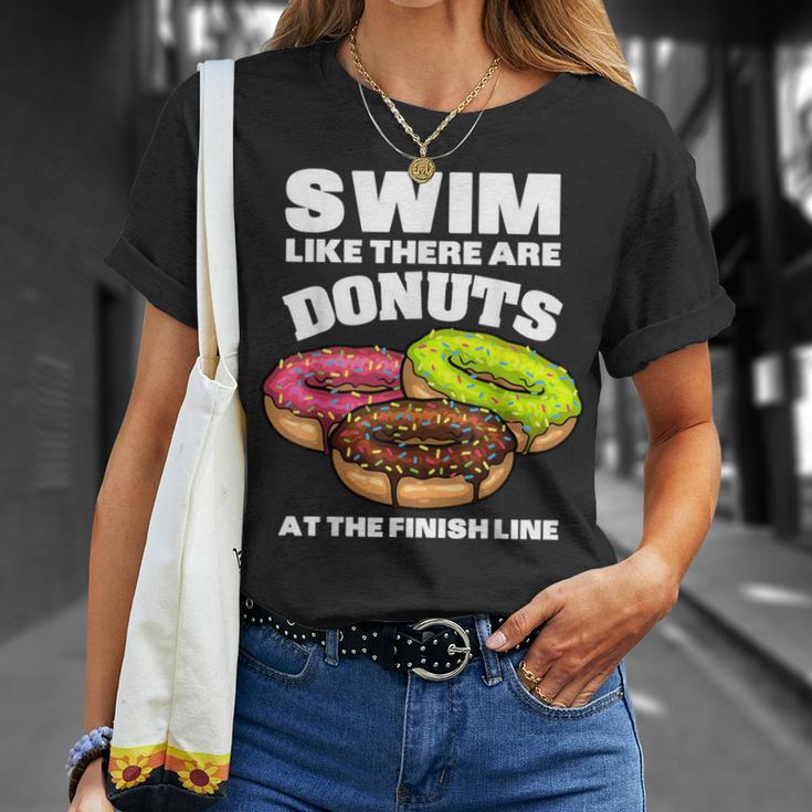 Swimming Donut Men Women Swimmer Sports Athlete T-Shirt Gifts for Her Swimming Donut Men Women Swimmer Sports Athlete T-Shirt Gifts for Her