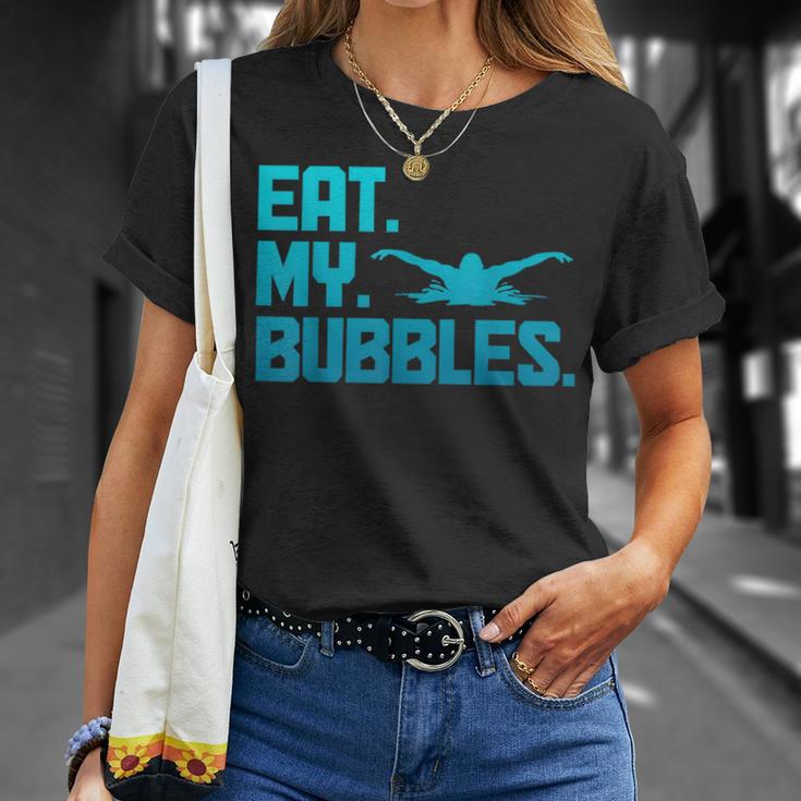 Swimming Eat My Bubbles Swimmer Swim T-Shirt Gifts for Her Swimming Eat My Bubbles Swimmer Swim T-Shirt Gifts for Her