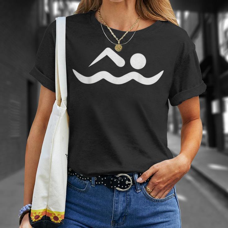 Swimming Icon T-Shirt Gifts for Her