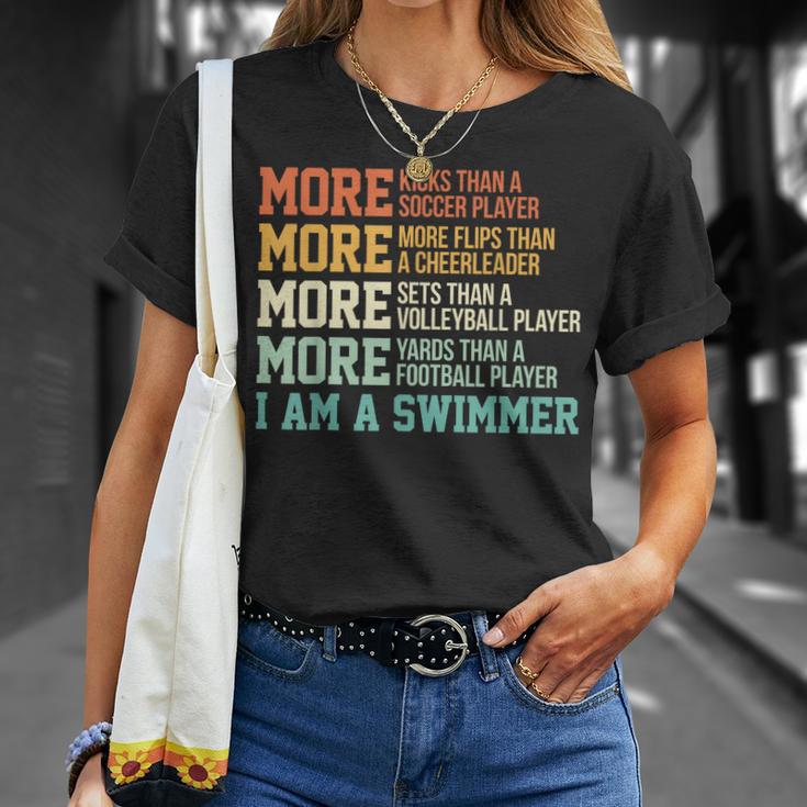 Swimming Saying Swim Swimmer T-Shirt Gifts for Her