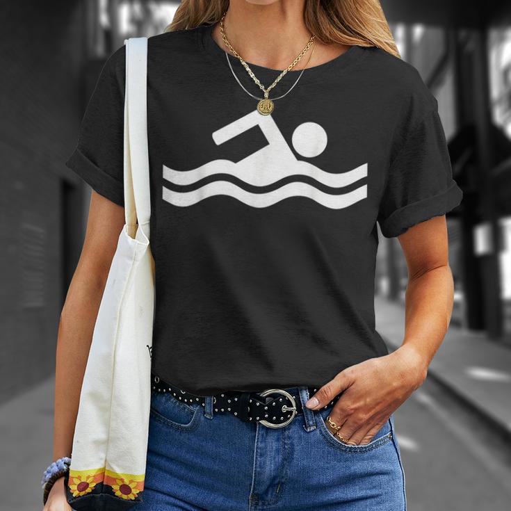 Swimming Symbol T-Shirt Gifts for Her Swimming Symbol T-Shirt Gifts for Her