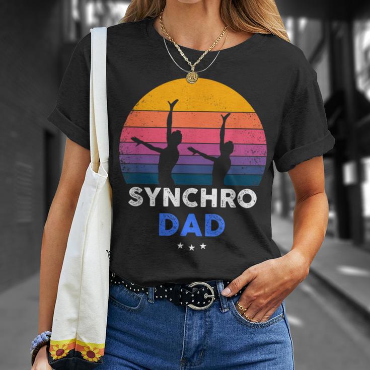 Synchronized Swimming Synchro Dad T-Shirt Gifts for Her
