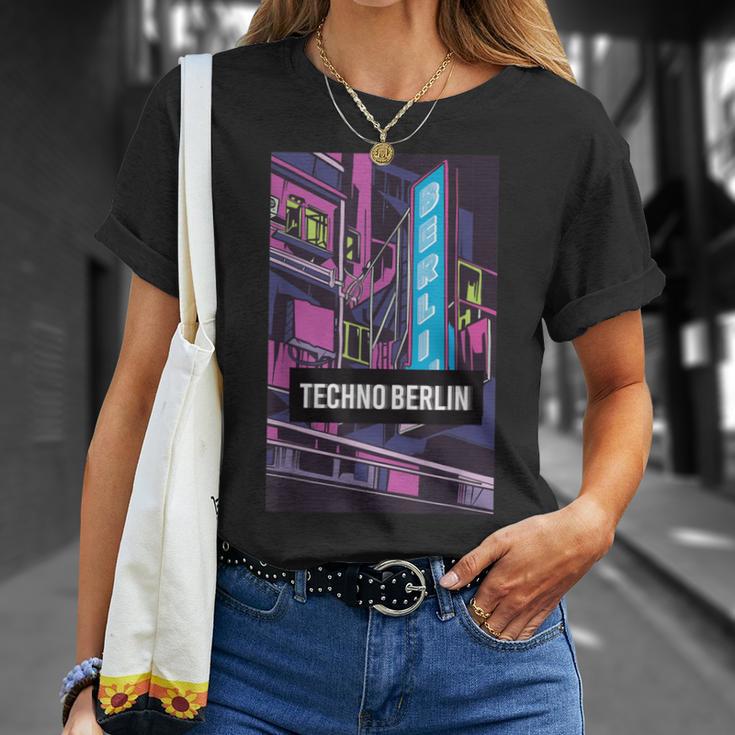 Techno Berlínubsuelo Rave City Idea De Regalo Camiseta unisex Regalos para ella