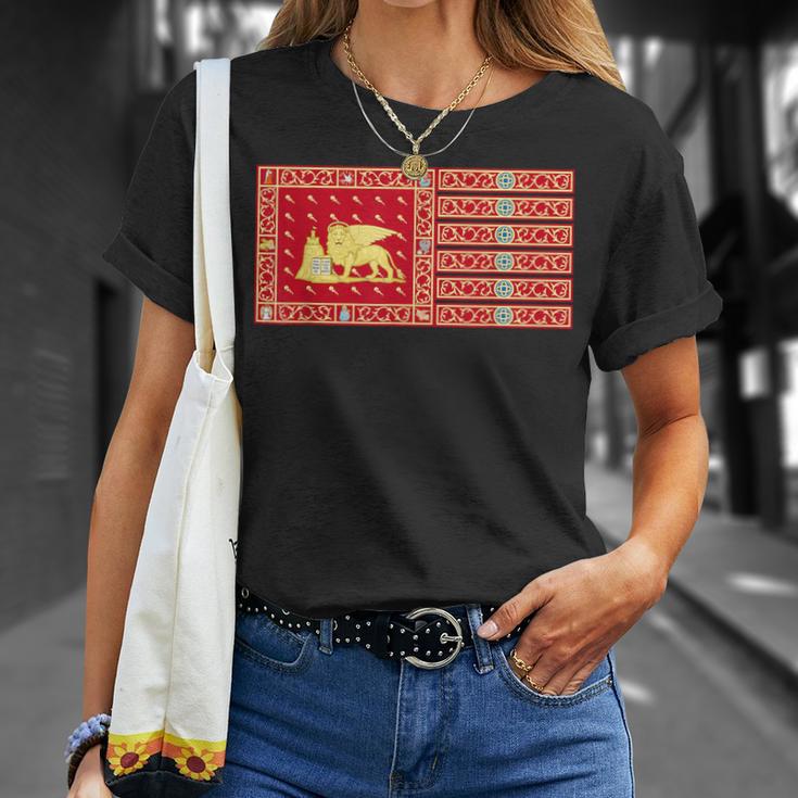 Venecia Italia Banderaenezia Italia Banner Camiseta unisex Regalos para ella