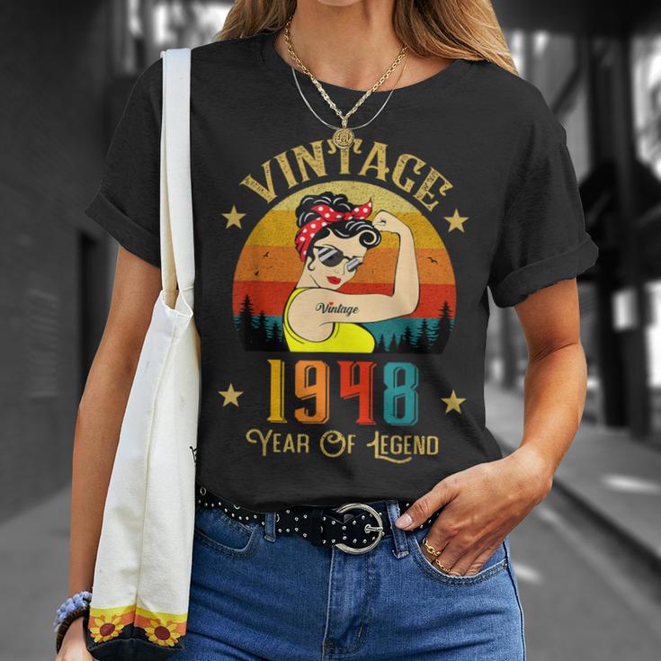 Vintage 1948 Anniversaire S 78 Ans Drôleintage 1948 T-Shirt Cadeaux pour elle