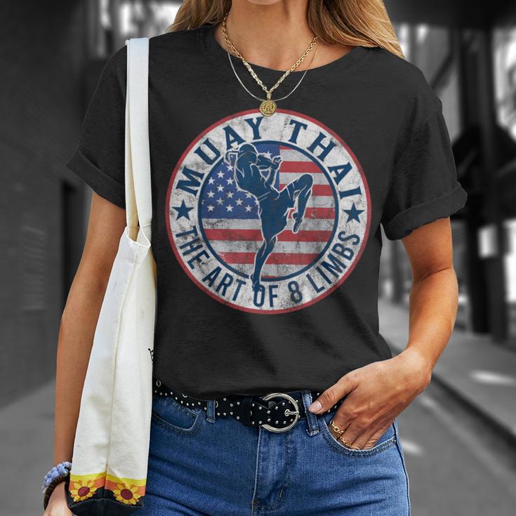 Vintage Muay Thai Karate Boxing Mixed Martial Arts T-Shirt Gifts for Her