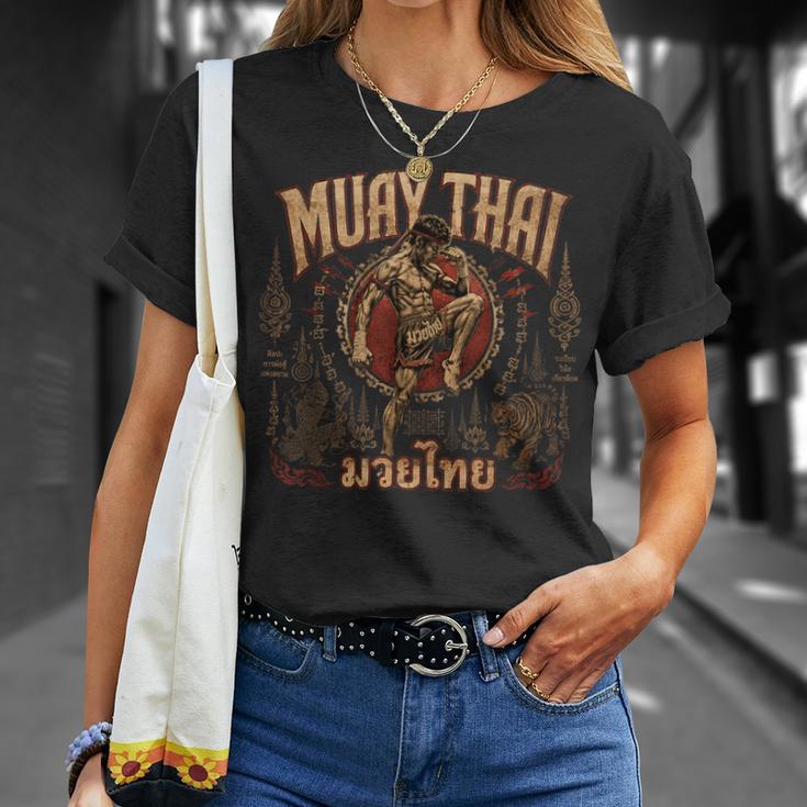 Vintage Muay Thai Wai Kru Thai Boxing Ritual Art T-Shirt Gifts for Her Vintage Muay Thai Wai Kru Thai Boxing Ritual Art T-Shirt Gifts for Her