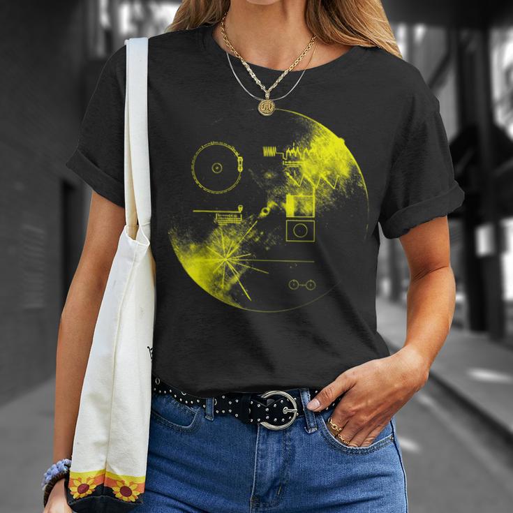 Voyager Golden Record Nasa 1977 Camiseta unisex Regalos para ella