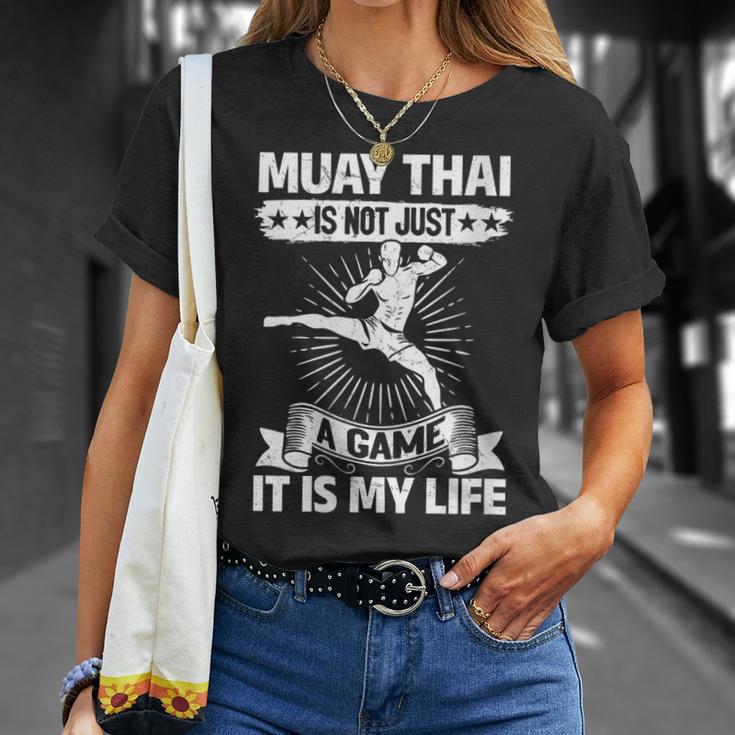 Women's Muay Thai Muay Thai Is Not Just a Game It Is My Life T-Shirt Gifts for Her Women's Muay Thai Muay Thai Is Not Just a Game It Is My Life T-Shirt Gifts for Her