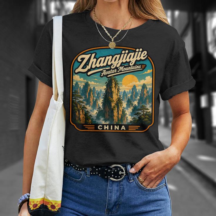 Zhangjiajie China Regalo Zhangjiajieacaciones Chinaiajes Camiseta unisex Regalos para ella