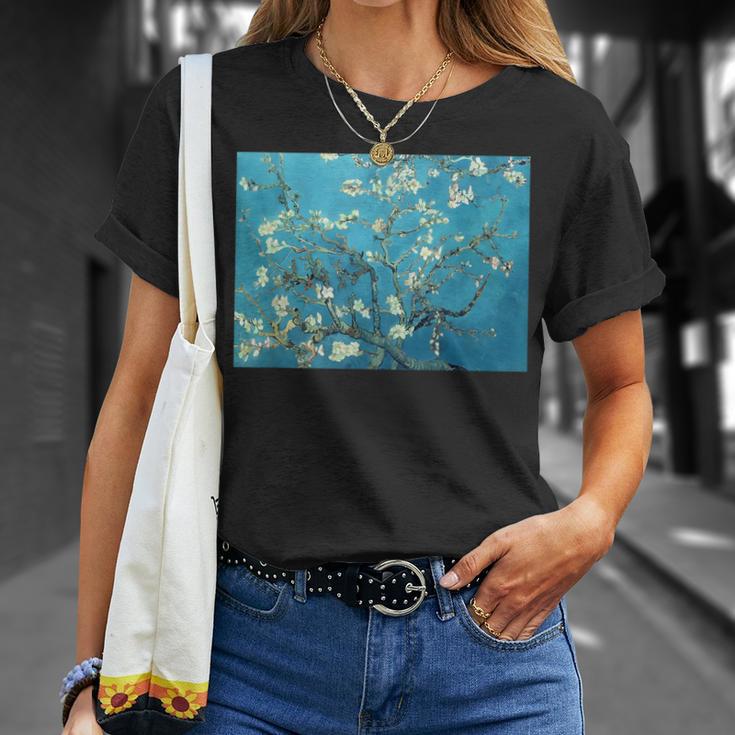 ヴィンセント・ファン・ゴッホ作「アーモンドの花の枝」1890 Tシャツ 彼女への贈り物
