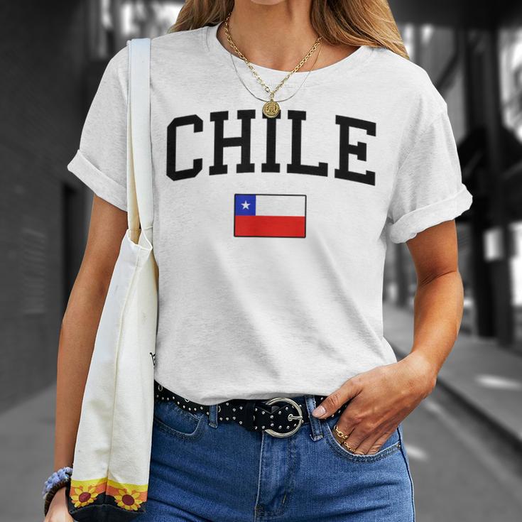 Bandera De Chile Hombres Es Niños Chile Camiseta unisex Regalos para ella