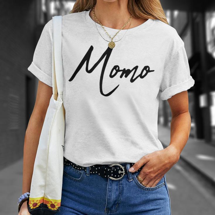 Beautiful Handwritten Font Momo Calligraphy Tシャツ 彼女への贈り物
